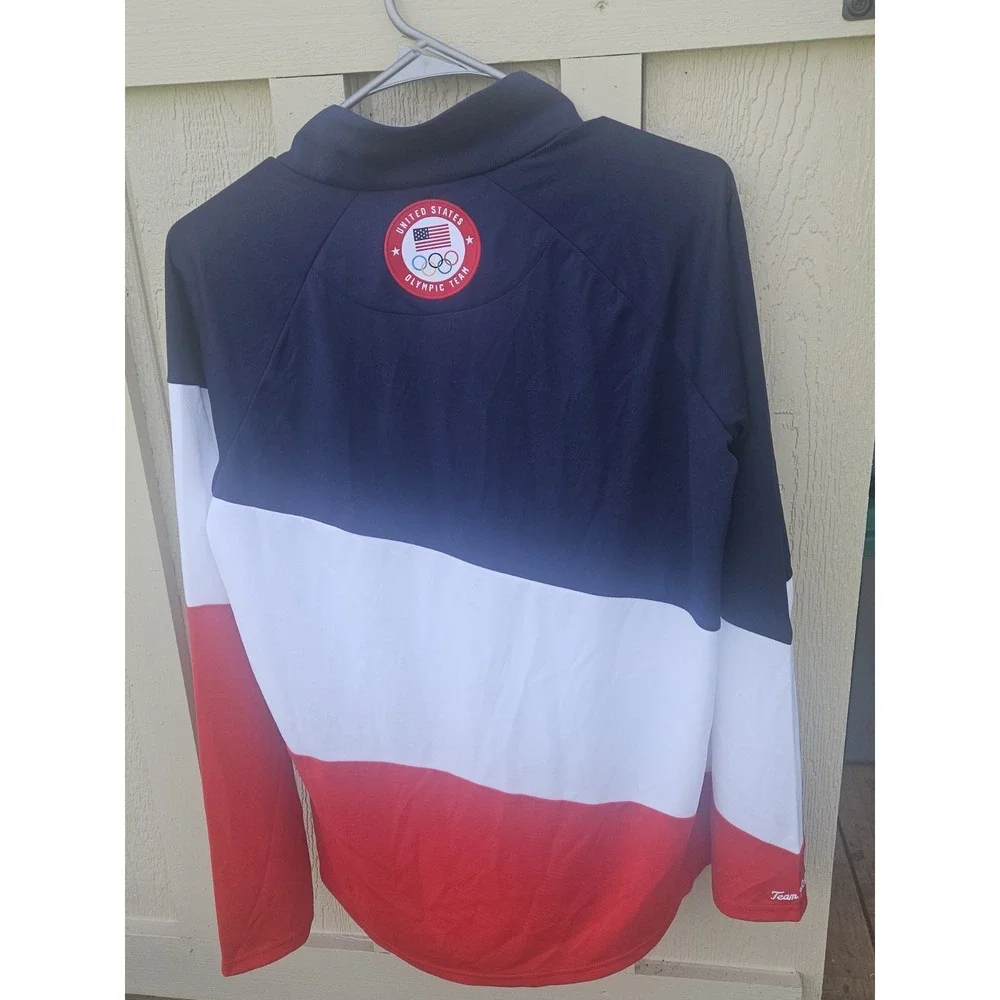 Polo Ralph Lauren Team USA 2020 Summer Olympics Pullover 1/4 ZIP COLOR-BLOCK LG